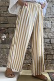 Mallow Stripe Wide Leg Pant Indian Yellow /40=